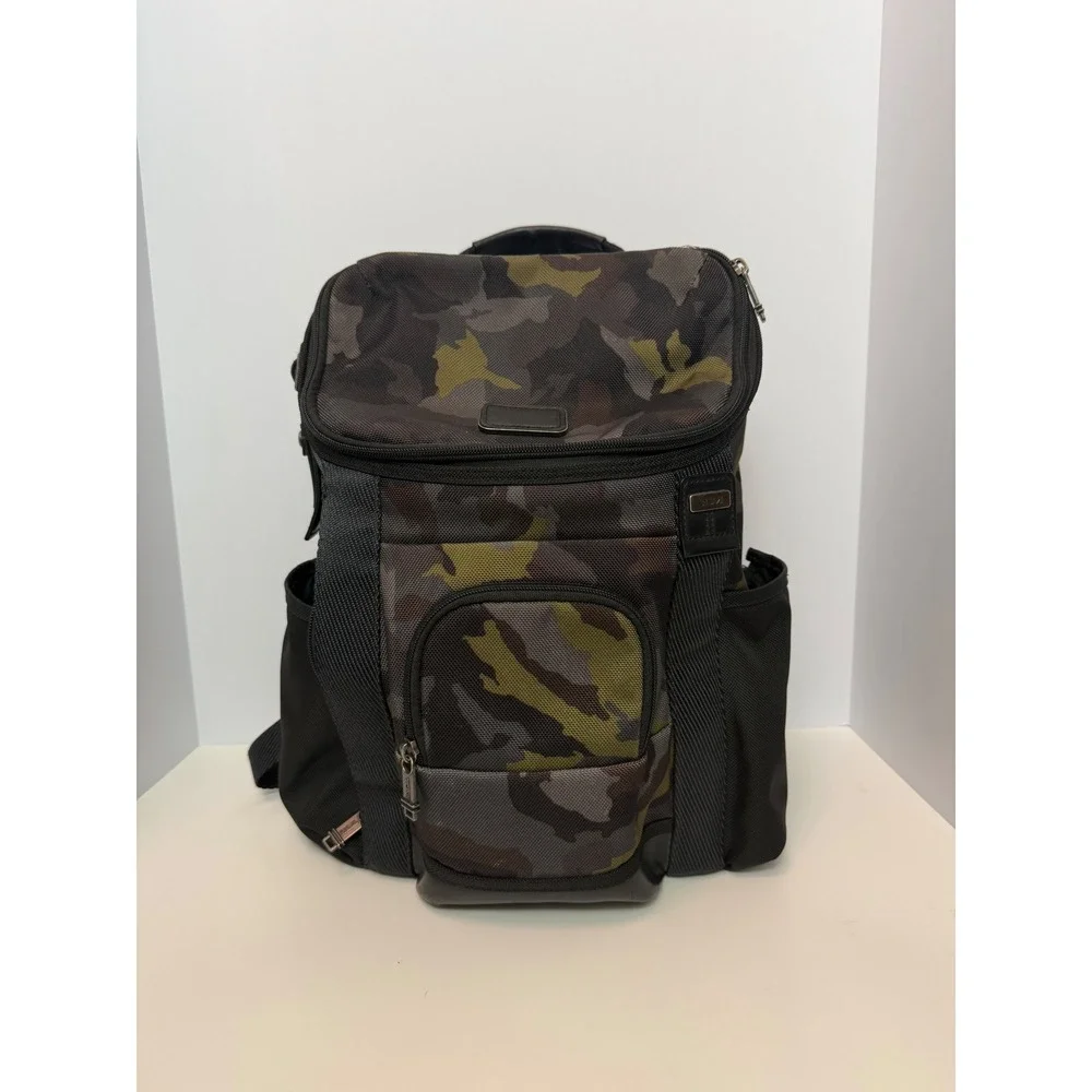 Tumi Fremont Thornhill Camouflage Nylon Backpack Black Green Camo Travel Bag